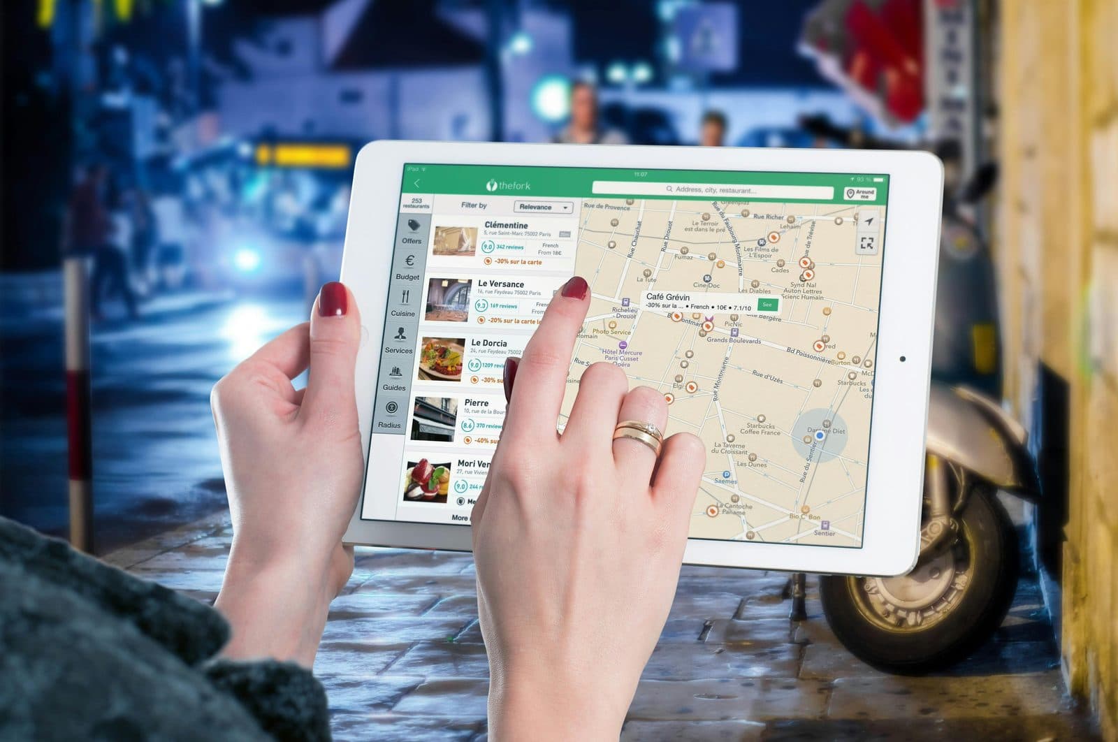 Local business map pack search results